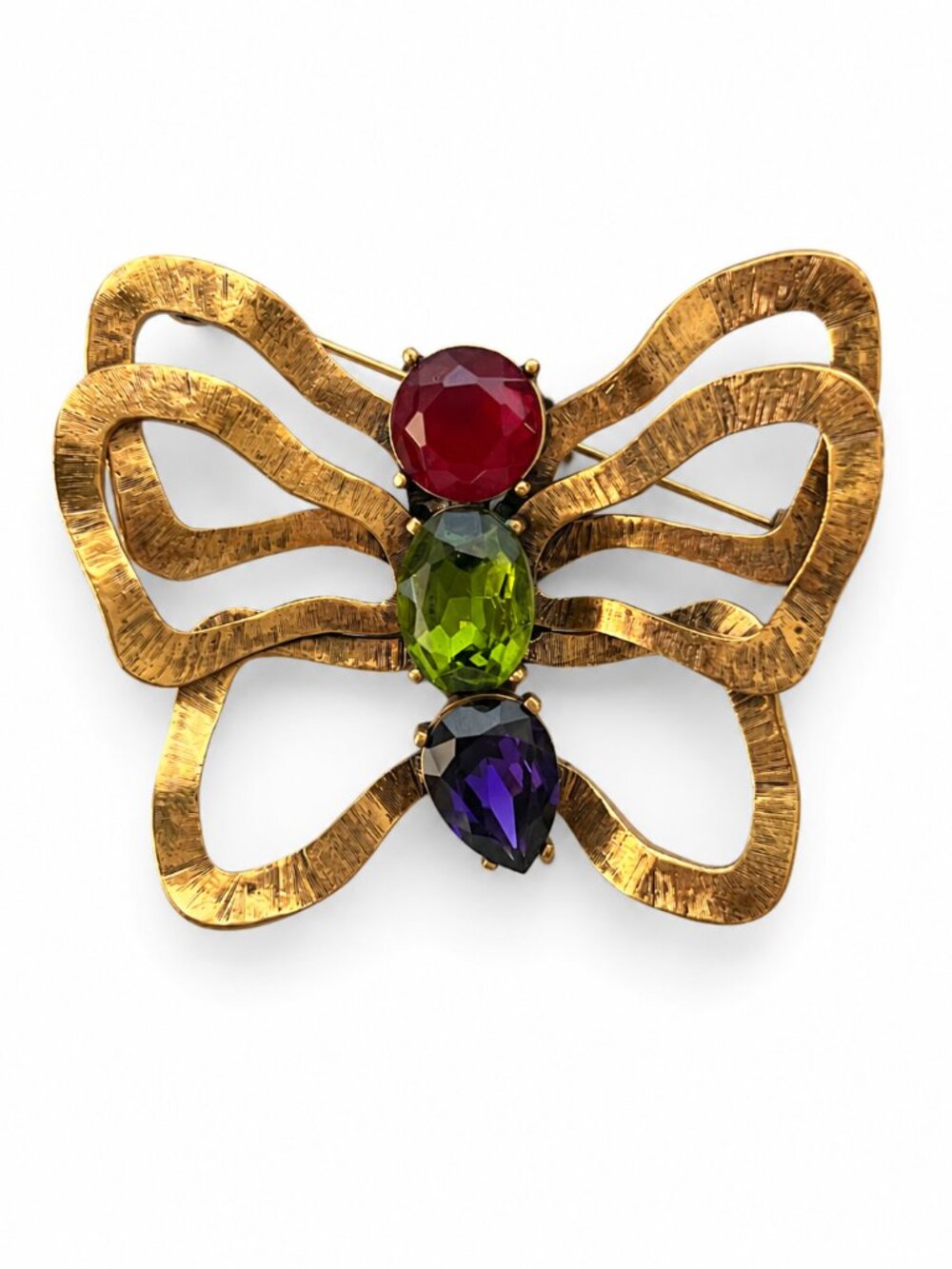 Oscar de la Renta Sculptural Butterfly Brooch - NEW!